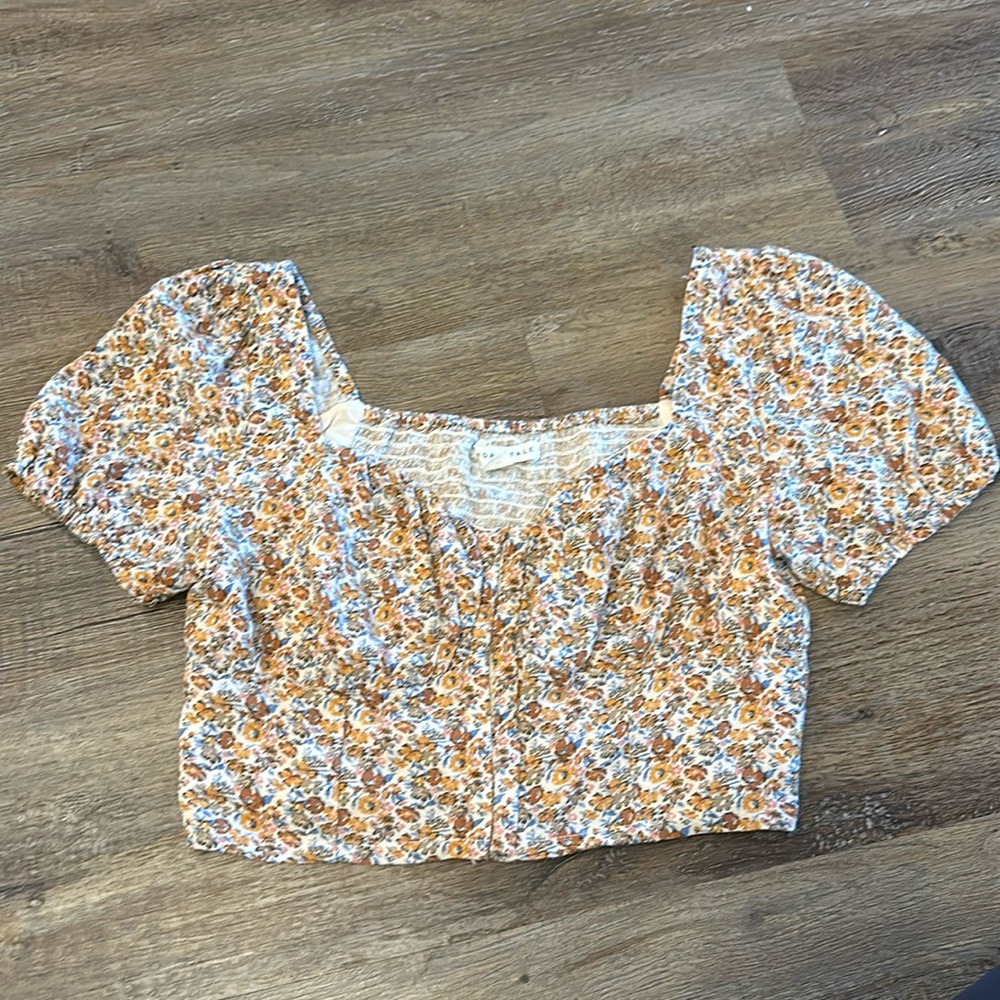 Floral corset top